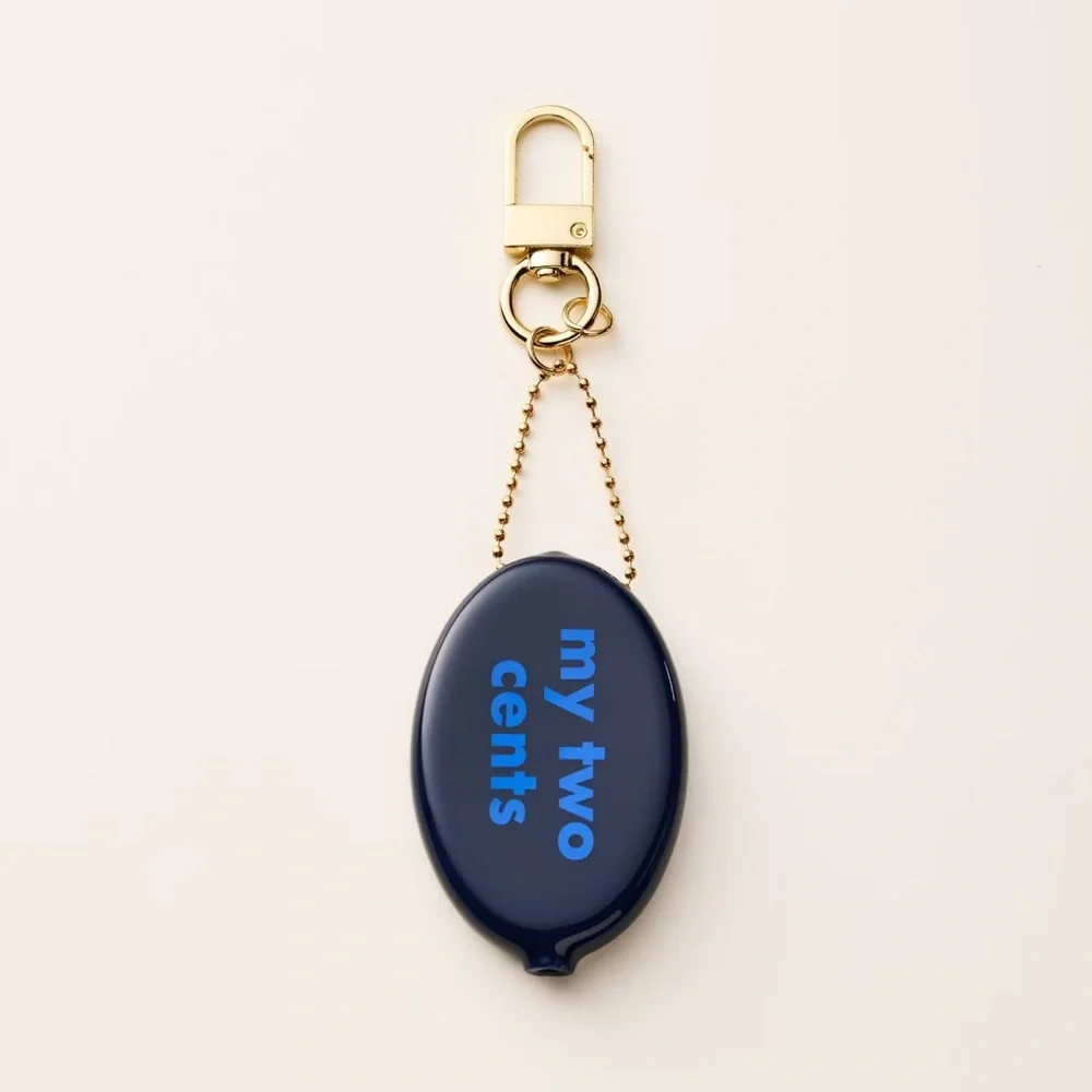 Kate Spade 'my two cents' Balloon Coin Pouch Keychain